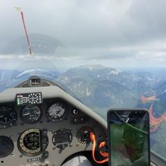 Flugwegposition um 13:50:54: Aufgenommen in der Nähe von Gemeinde Schwarzau im Gebirge, Österreich in 2094 Meter
